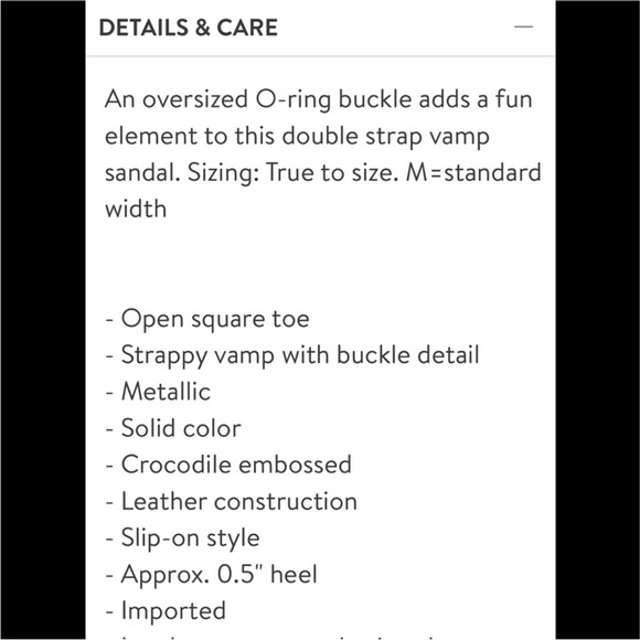 ISO: Gold Slide Sandals by Franco Sarto, “Merris” - Picture 3 of 6